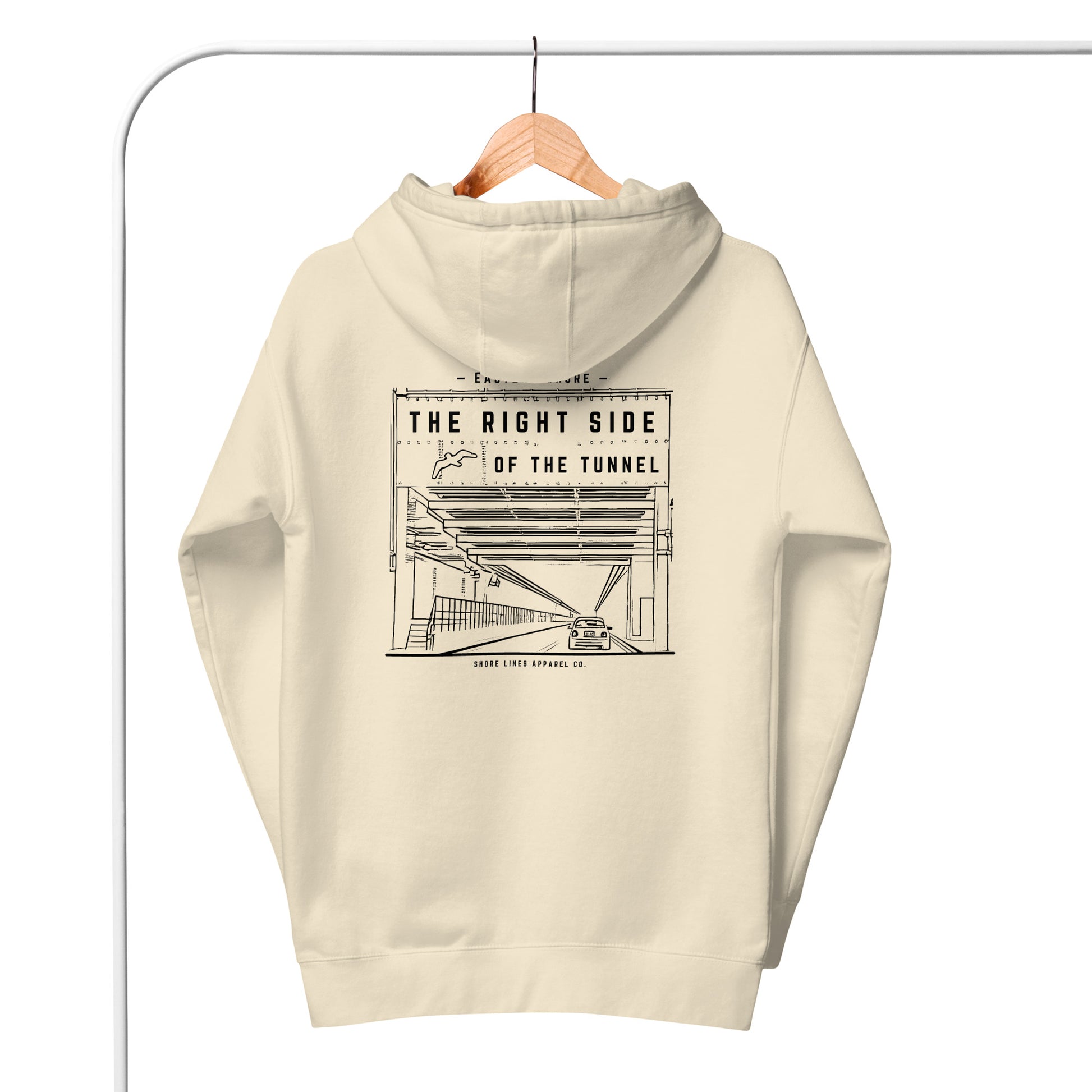 The Right Side CBBT | Hoodie-bone-Shore Lines Apparel Co.