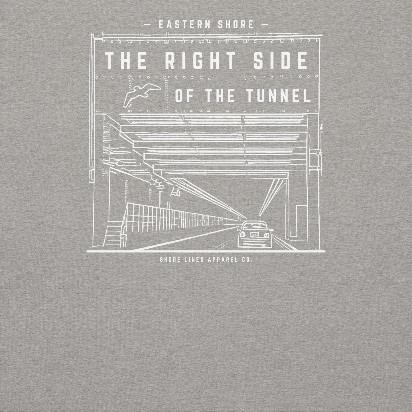 The Right Side CBBT | Hoodie-carbongrey-Shore Lines Apparel Co.