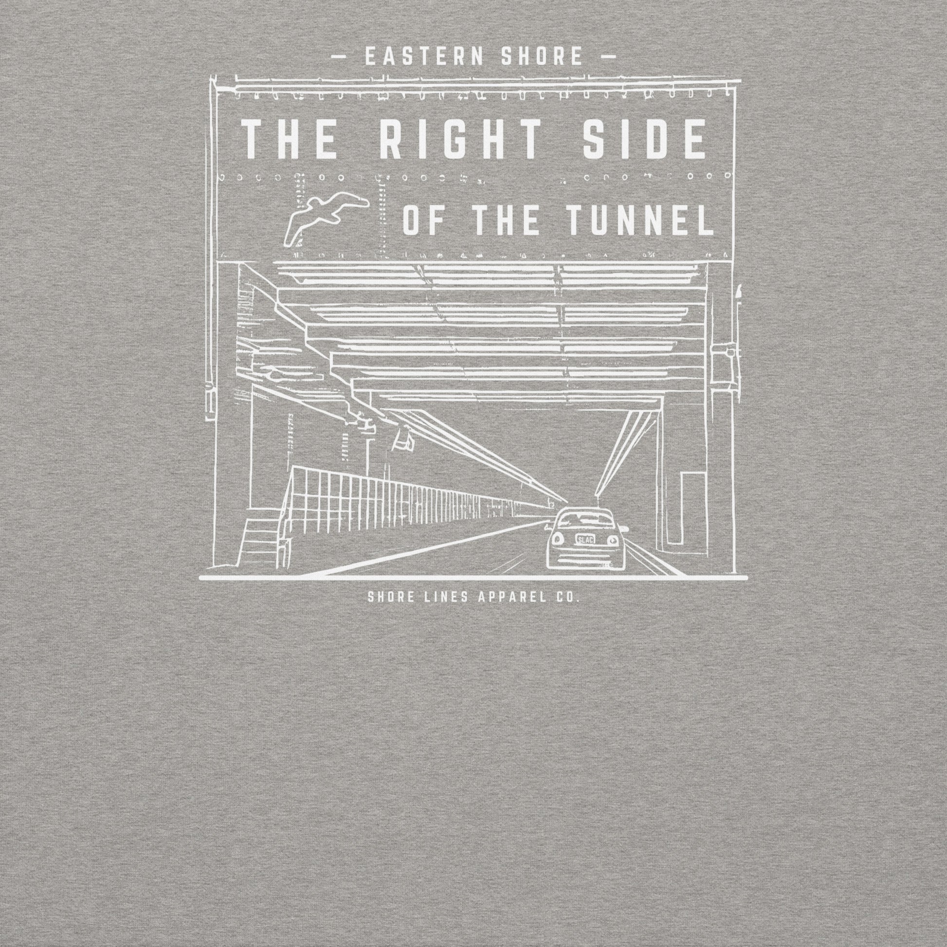 The Right Side CBBT | Hoodie-carbongrey-Shore Lines Apparel Co.