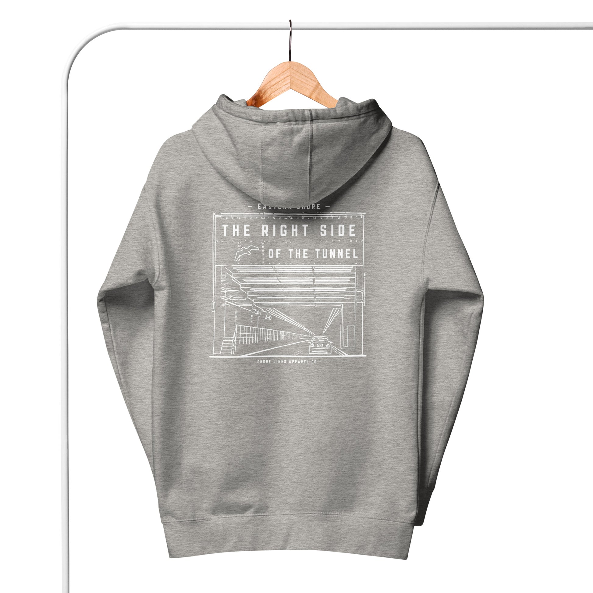 The Right Side CBBT | Hoodie-carbongrey-Shore Lines Apparel Co.