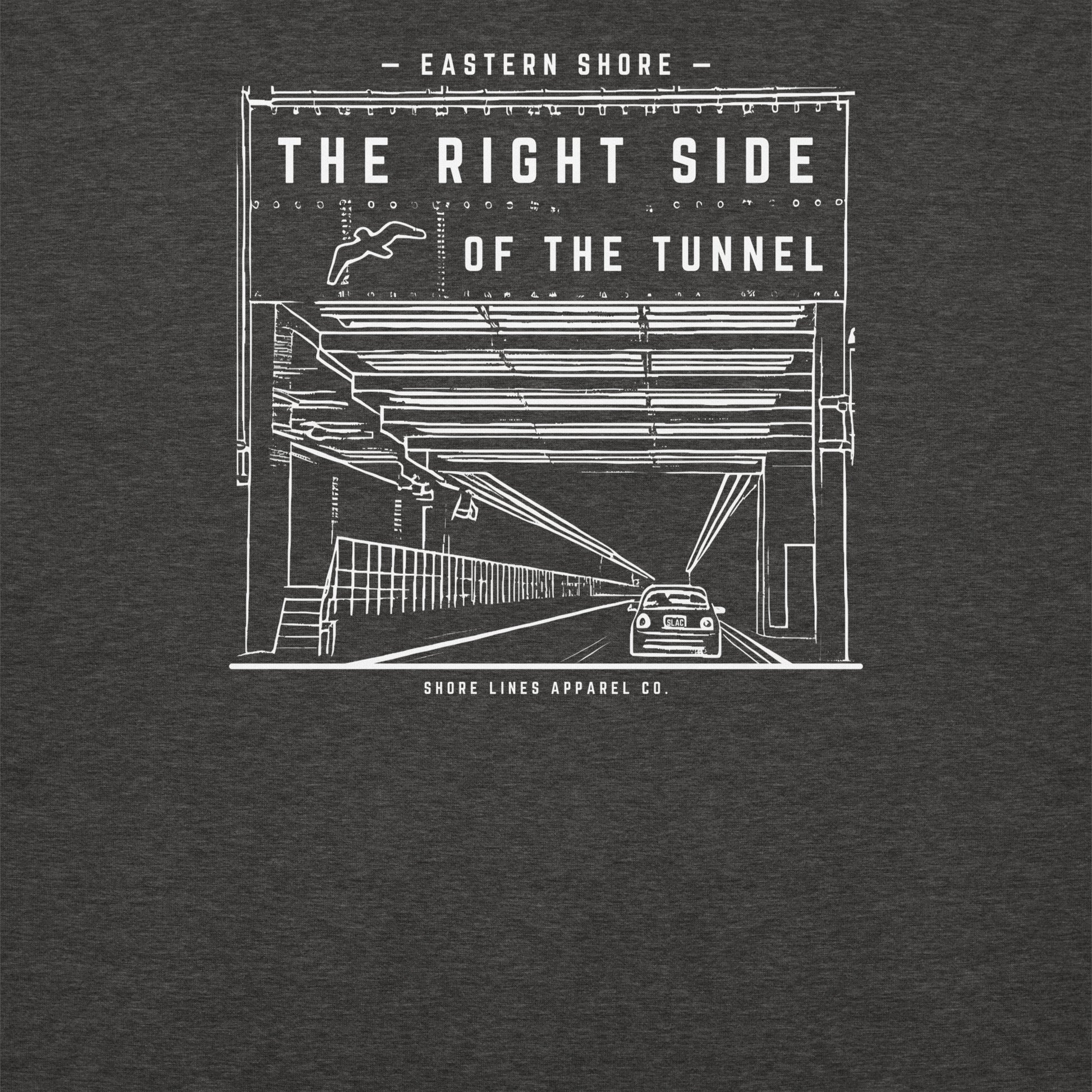 The Right Side CBBT | Hoodie-charcoalheather-Shore Lines Apparel Co.