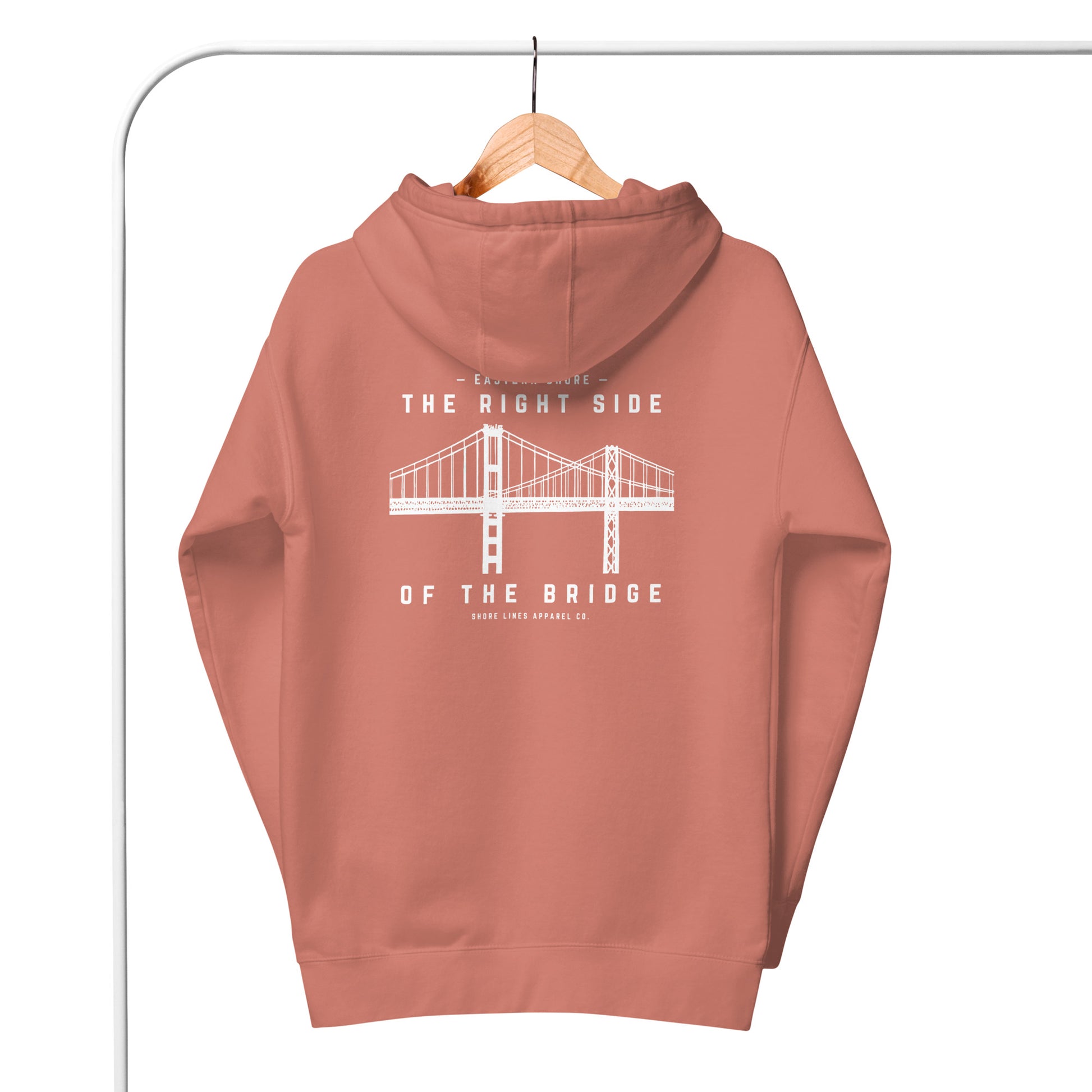 The Right Side CBB | Hoodie-dustyrose-Shore Lines Apparel Co.