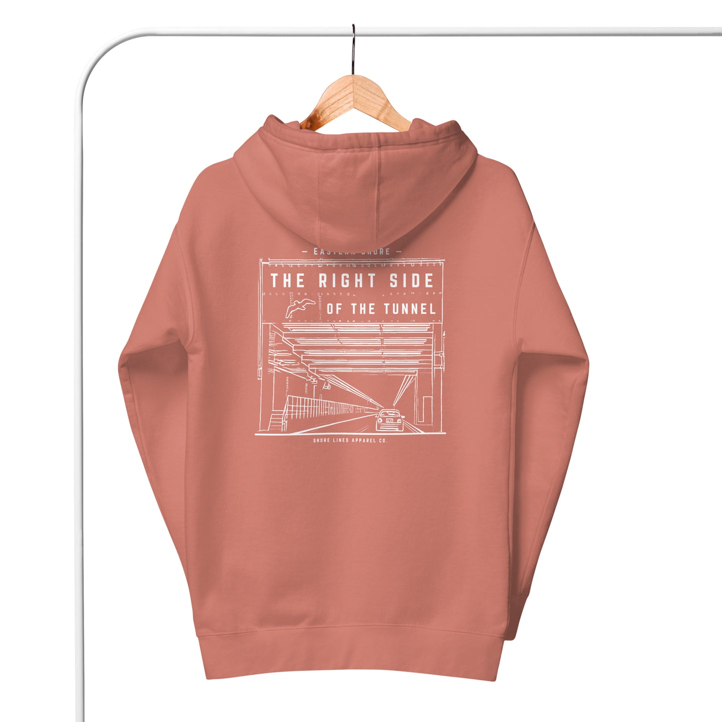 The Right Side CBBT | Hoodie-dustyrose-Shore Lines Apparel Co.