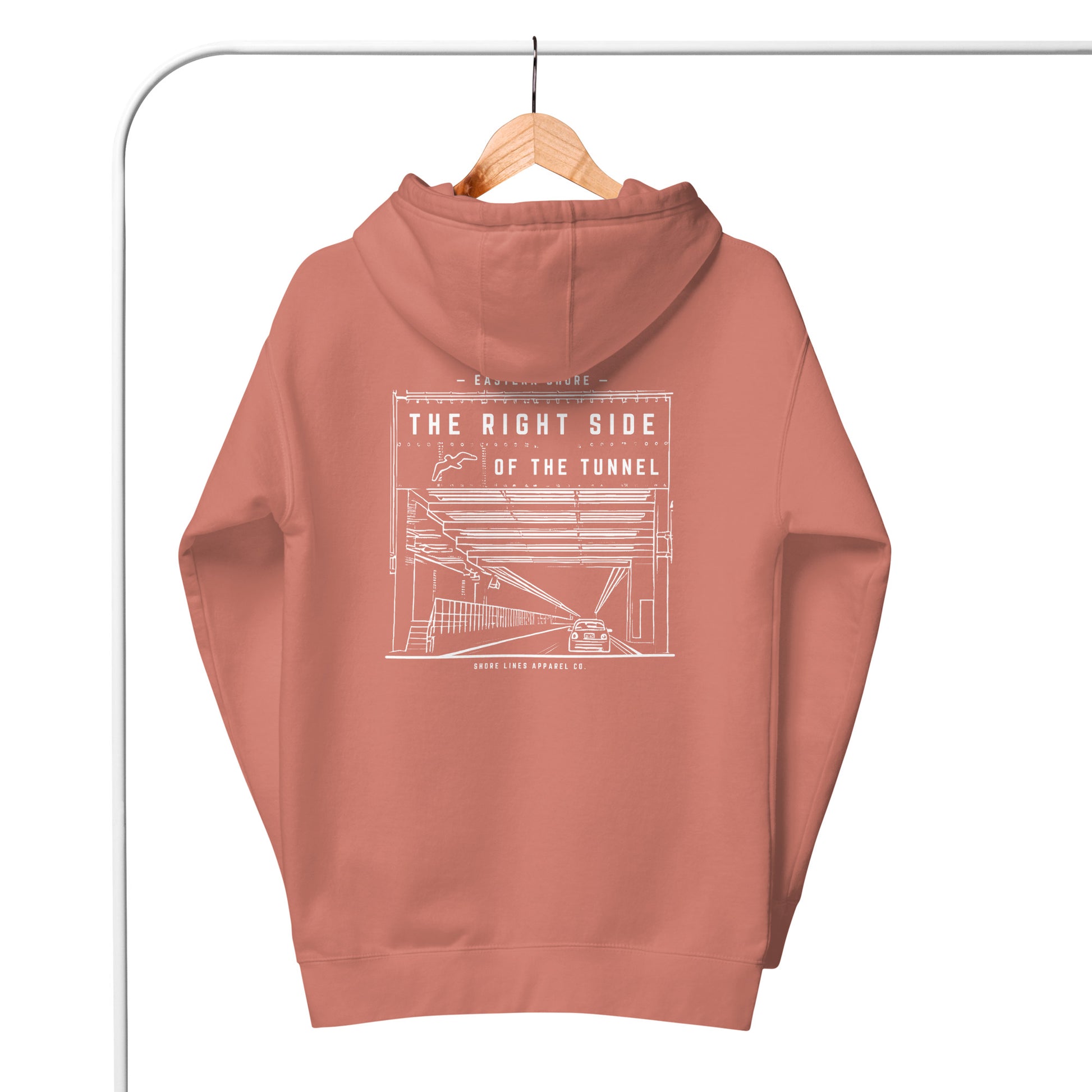 The Right Side CBBT | Hoodie-dustyrose-Shore Lines Apparel Co.
