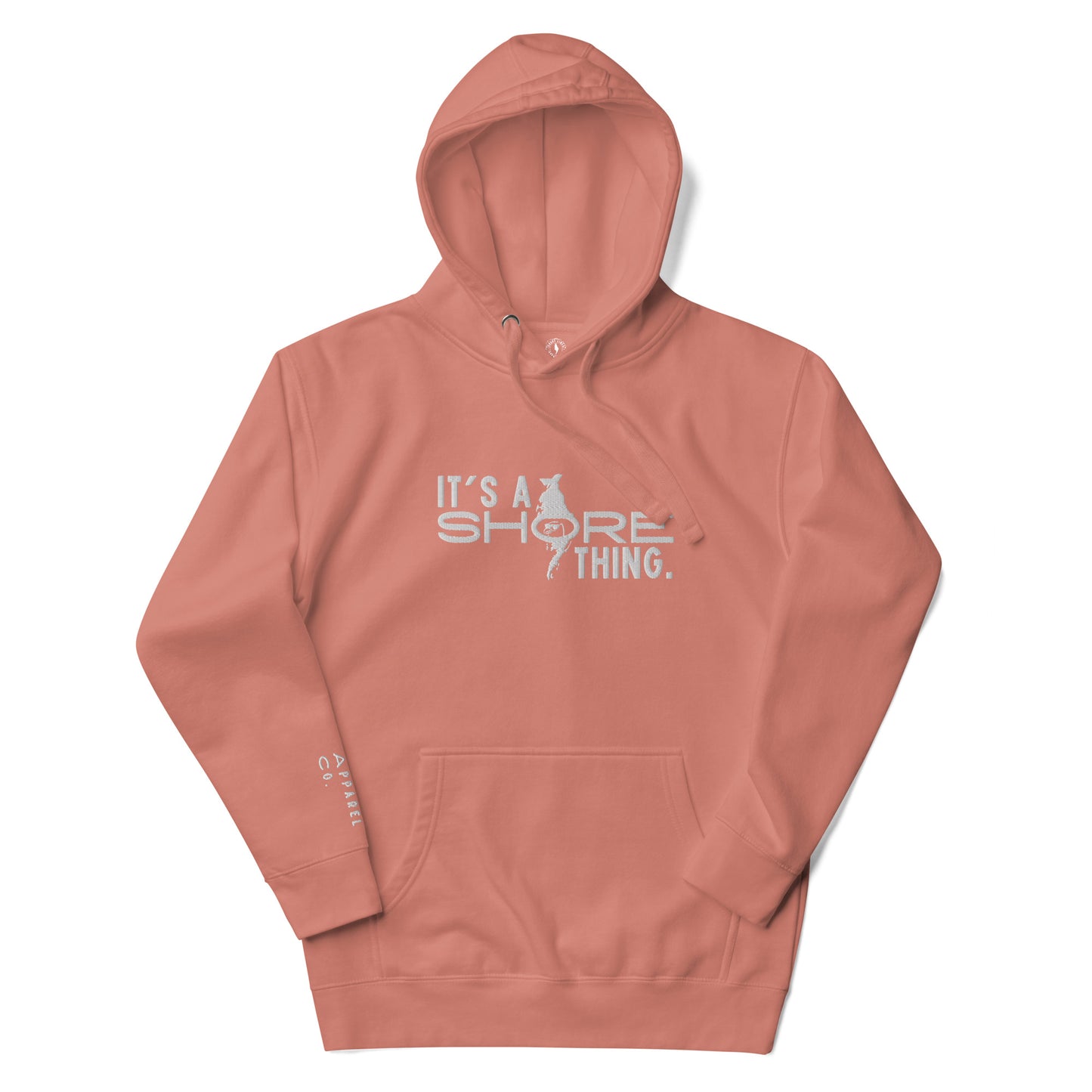 A Shore Thing | Hoodie-dustyrose-Shore Lines Apparel Co.