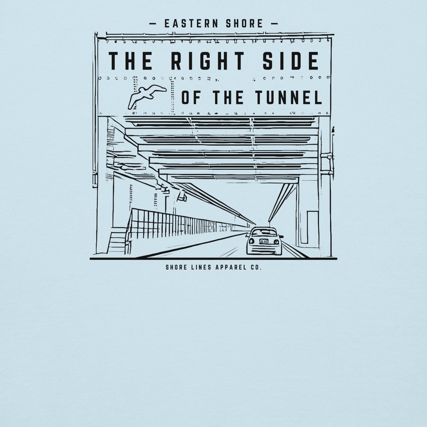The Right Side CBBT | Hoodie-skyblue-Shore Lines Apparel Co.
