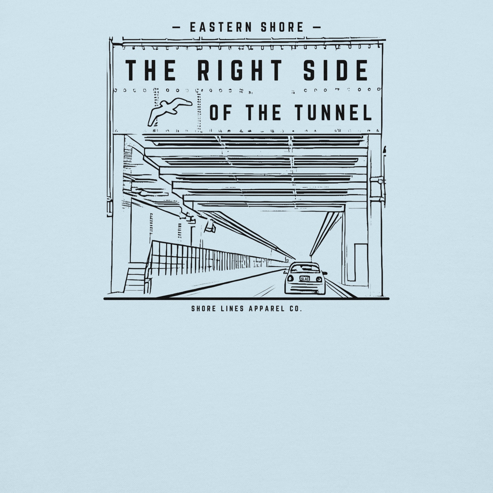 The Right Side CBBT | Hoodie-skyblue-Shore Lines Apparel Co.