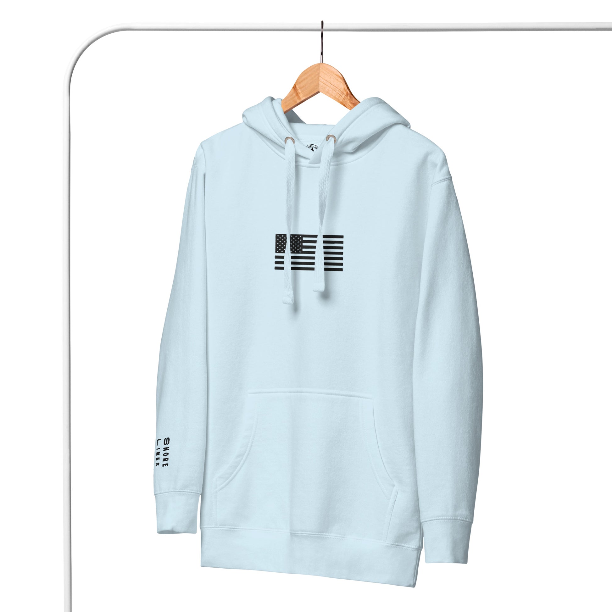 The Flag | Hoodie-skyblue-Shore Lines Apparel Co.