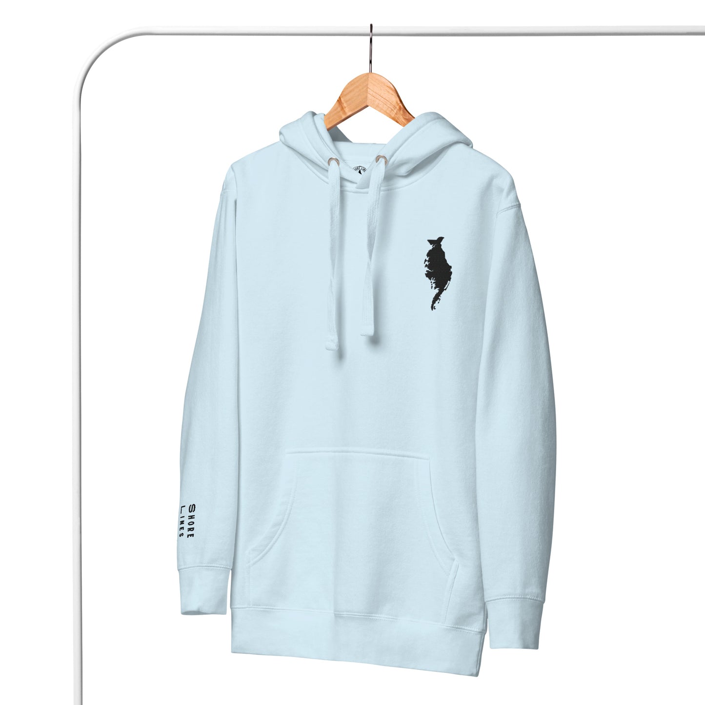 Feeling Crabby | Hoodie-skyblue-Shore Lines Apparel Co.