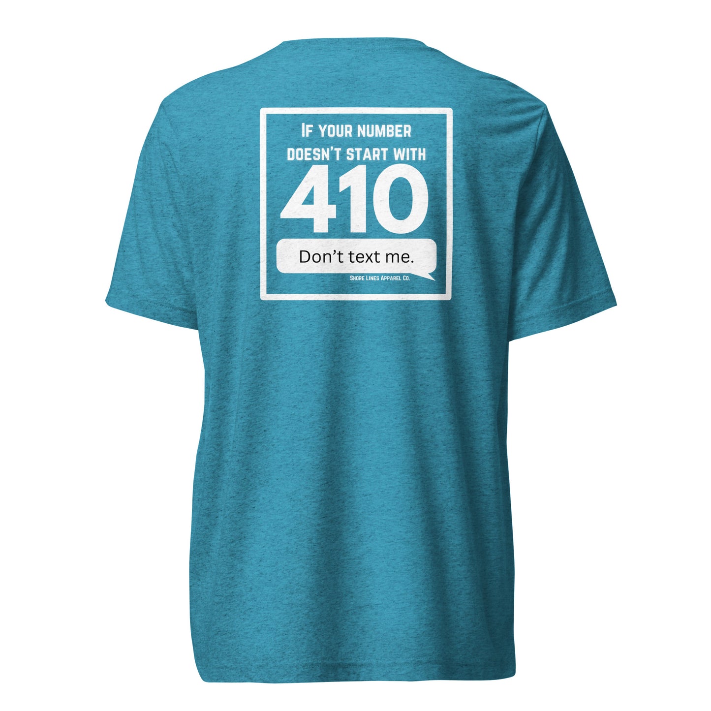 410 Area Code | Core SS-aqua-Shore Lines Apparel Co.