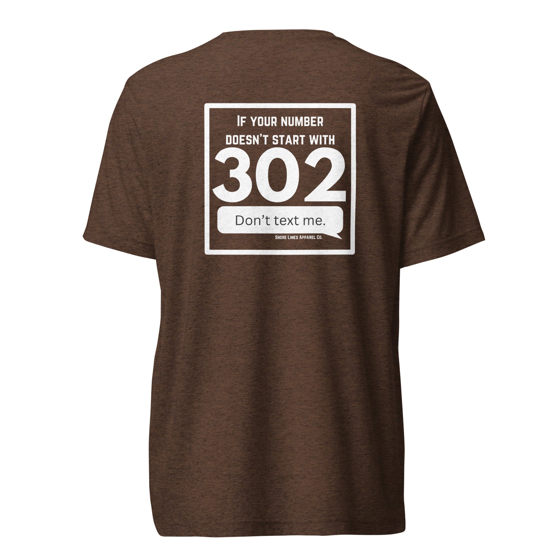 302 Area Code | Core SS-brown-Shore Lines Apparel Co.