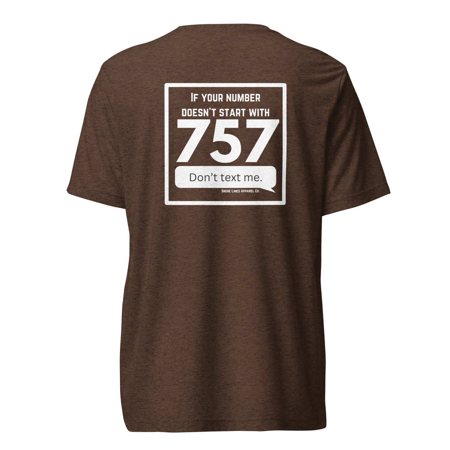 757 Area Code | Core SS-brown-Shore Lines Apparel Co.