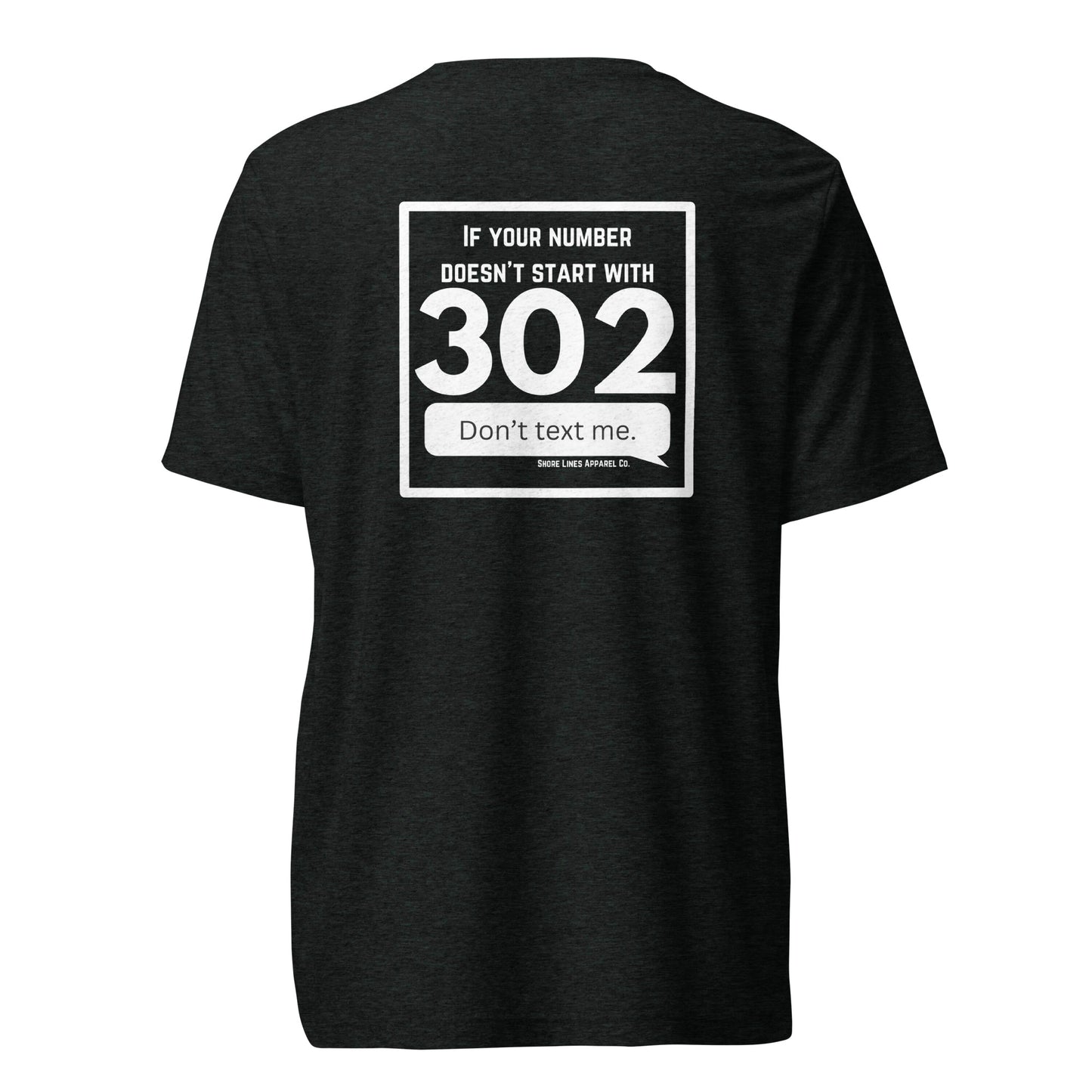 302 Area Code | Core SS-black-Shore Lines Apparel Co.