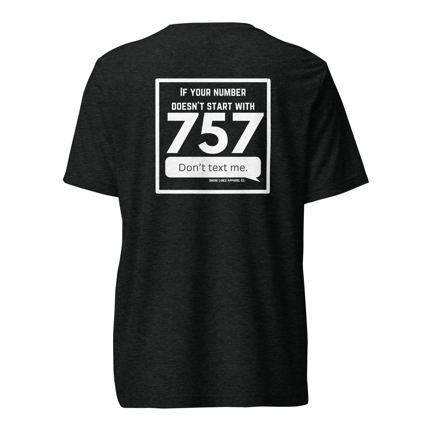 757 Area Code | Core SS-black-Shore Lines Apparel Co.