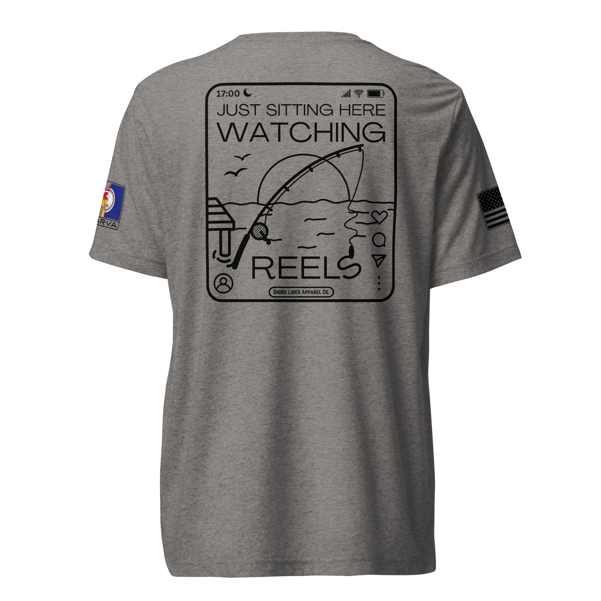 Watching Reels | Core SS P-gray-Shore Lines Apparel Co.