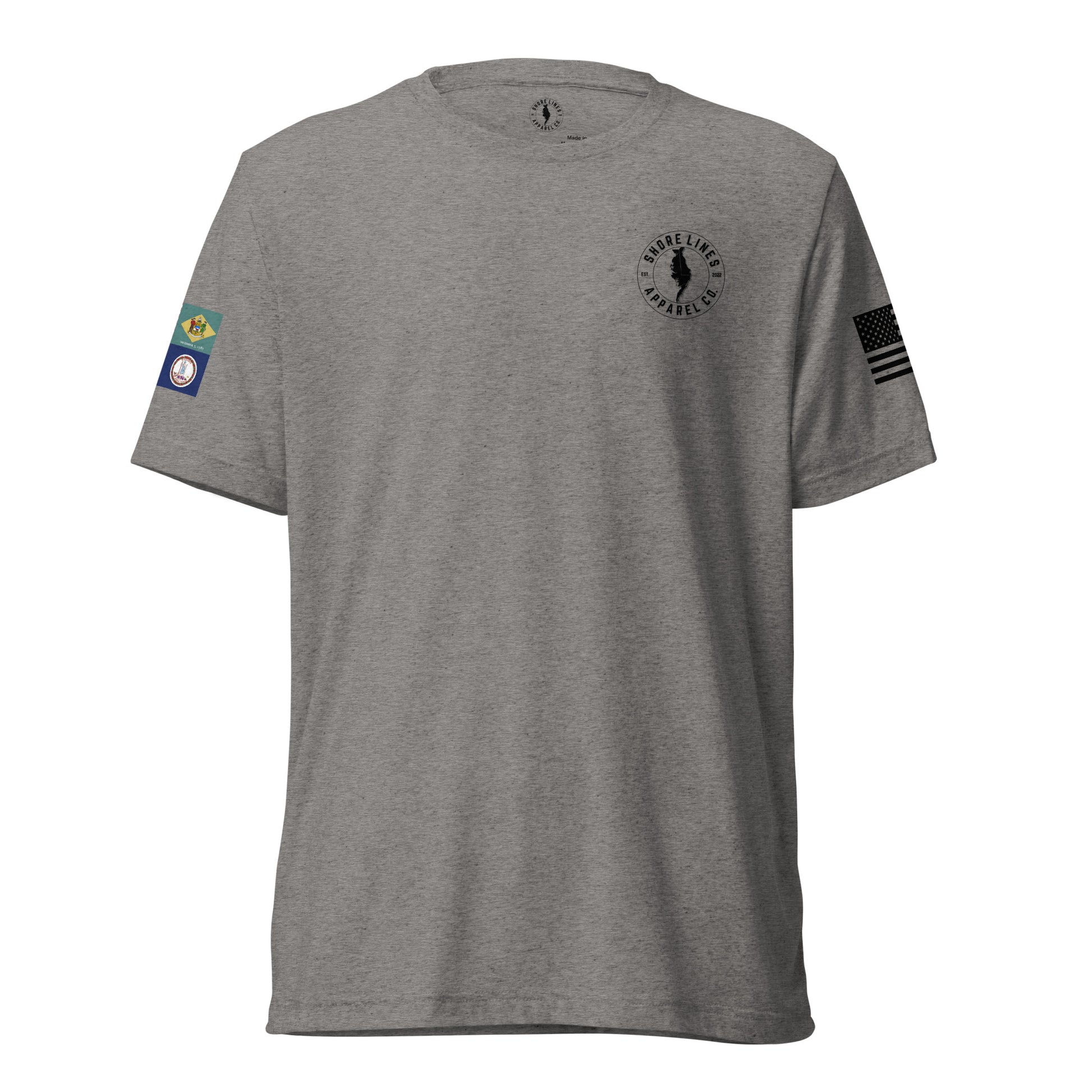 Short sleeve t-shirt-gray-Shore Lines Apparel Co.