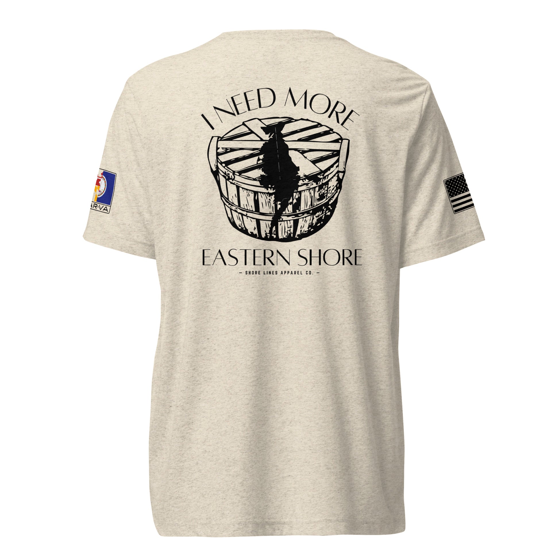 Need More Eastern Shore | Core SS P-oatmeal-Shore Lines Apparel Co.