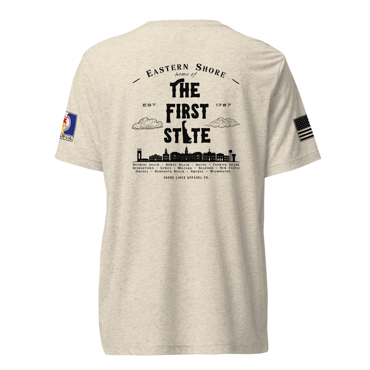 The First State | Core SS P-oatmeal-Shore Lines Apparel Co.