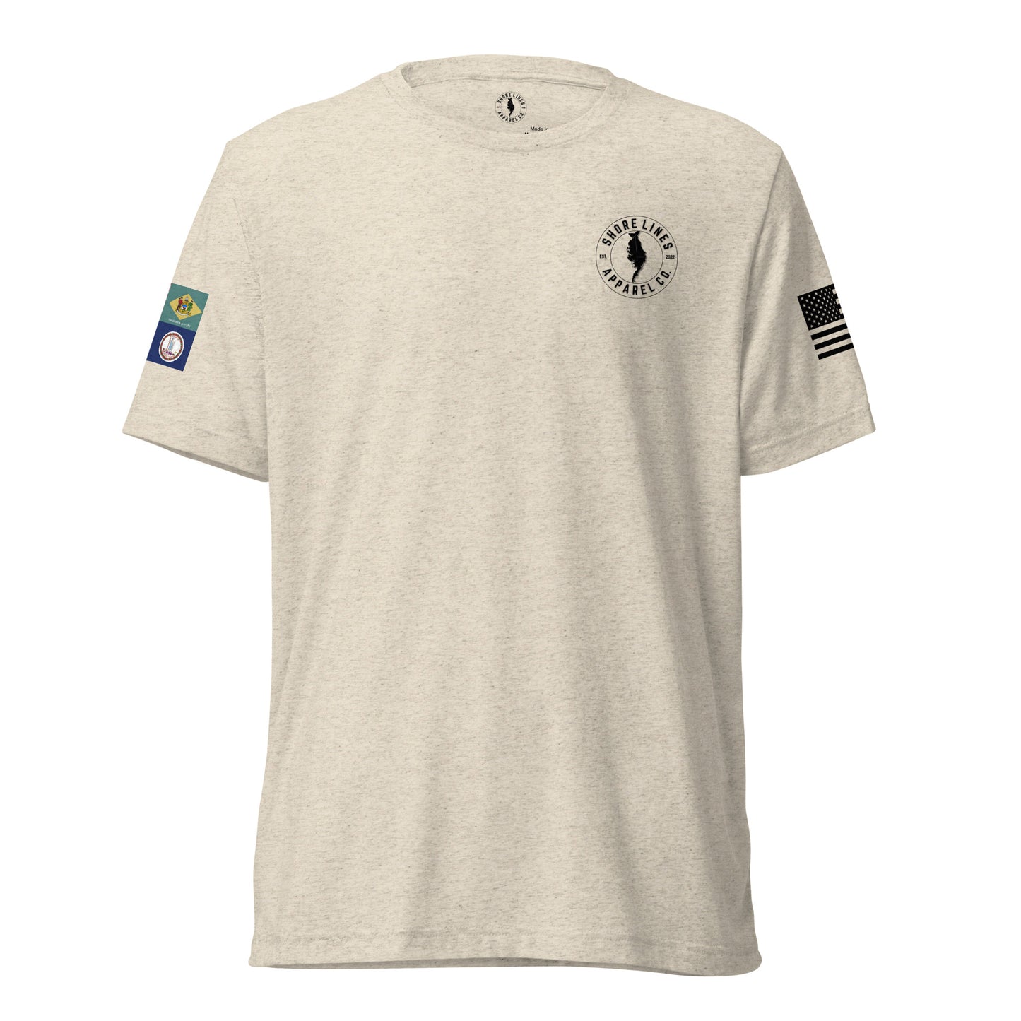 Short sleeve t-shirt-oatmeal-Shore Lines Apparel Co.