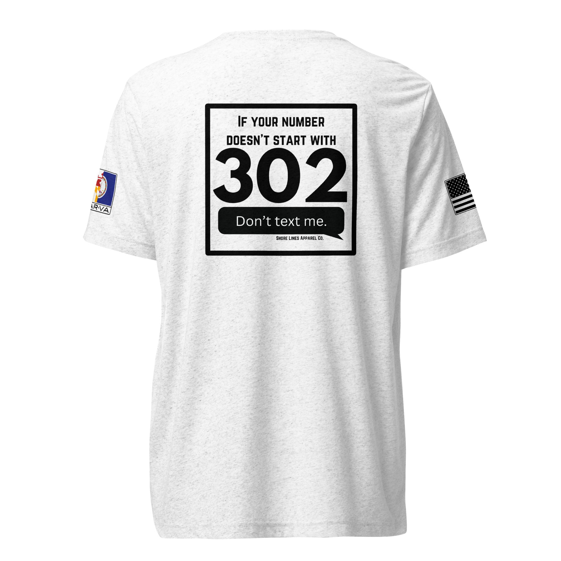 302 Area Code | Core SS P-white-Shore Lines Apparel Co.