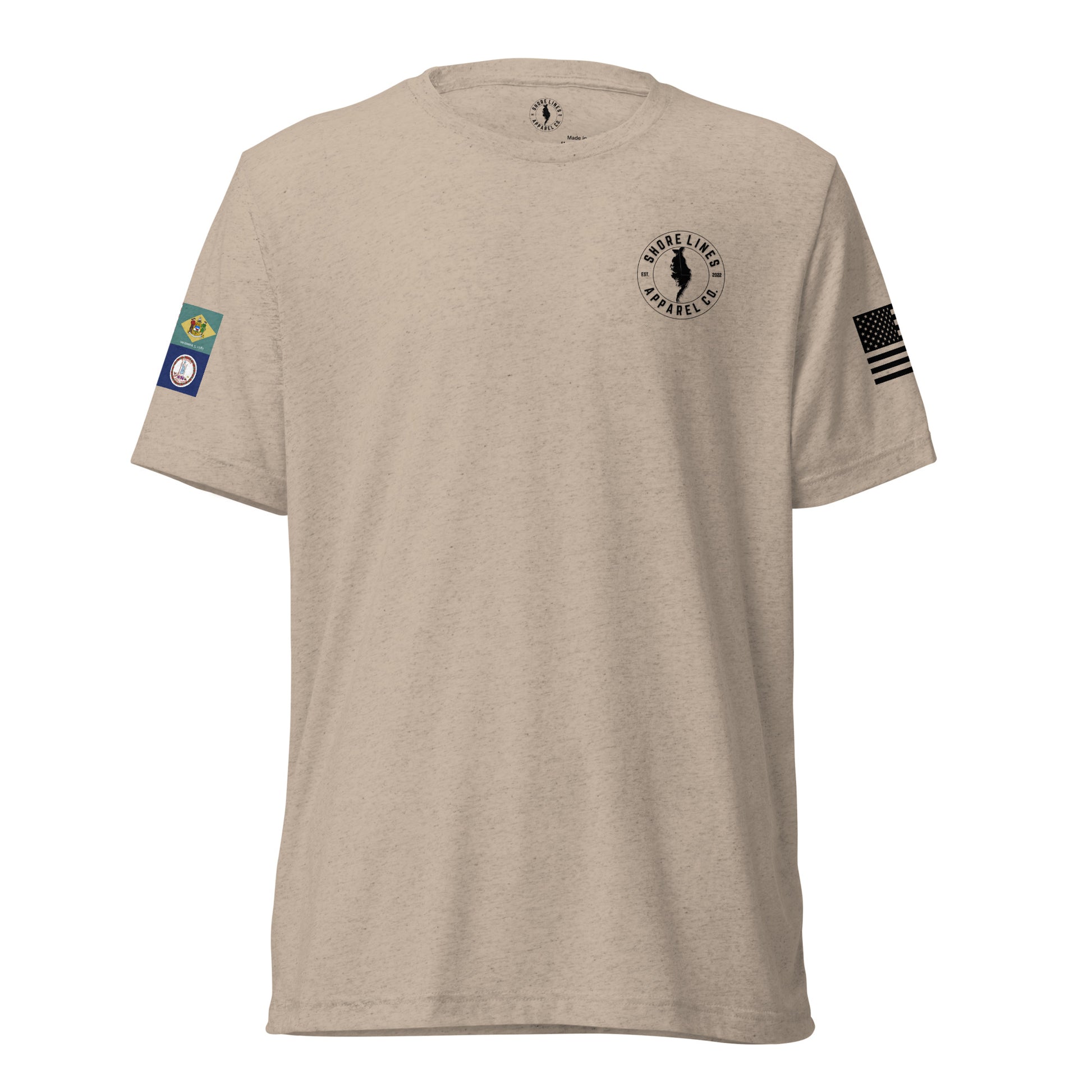 Short sleeve t-shirt-tan-Shore Lines Apparel Co.