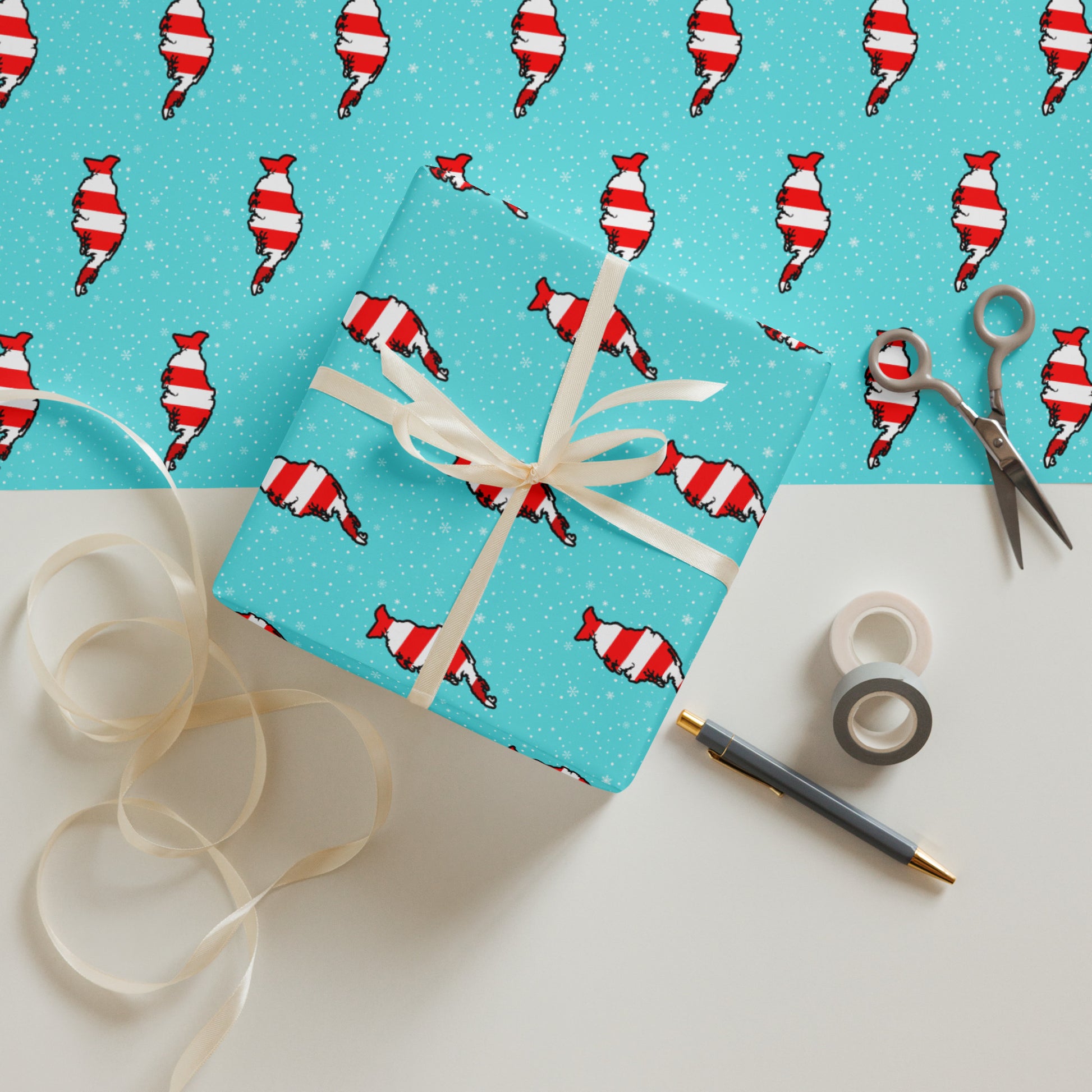 Peninsula | Wrapping Paper-white-Shore Lines Apparel Co.