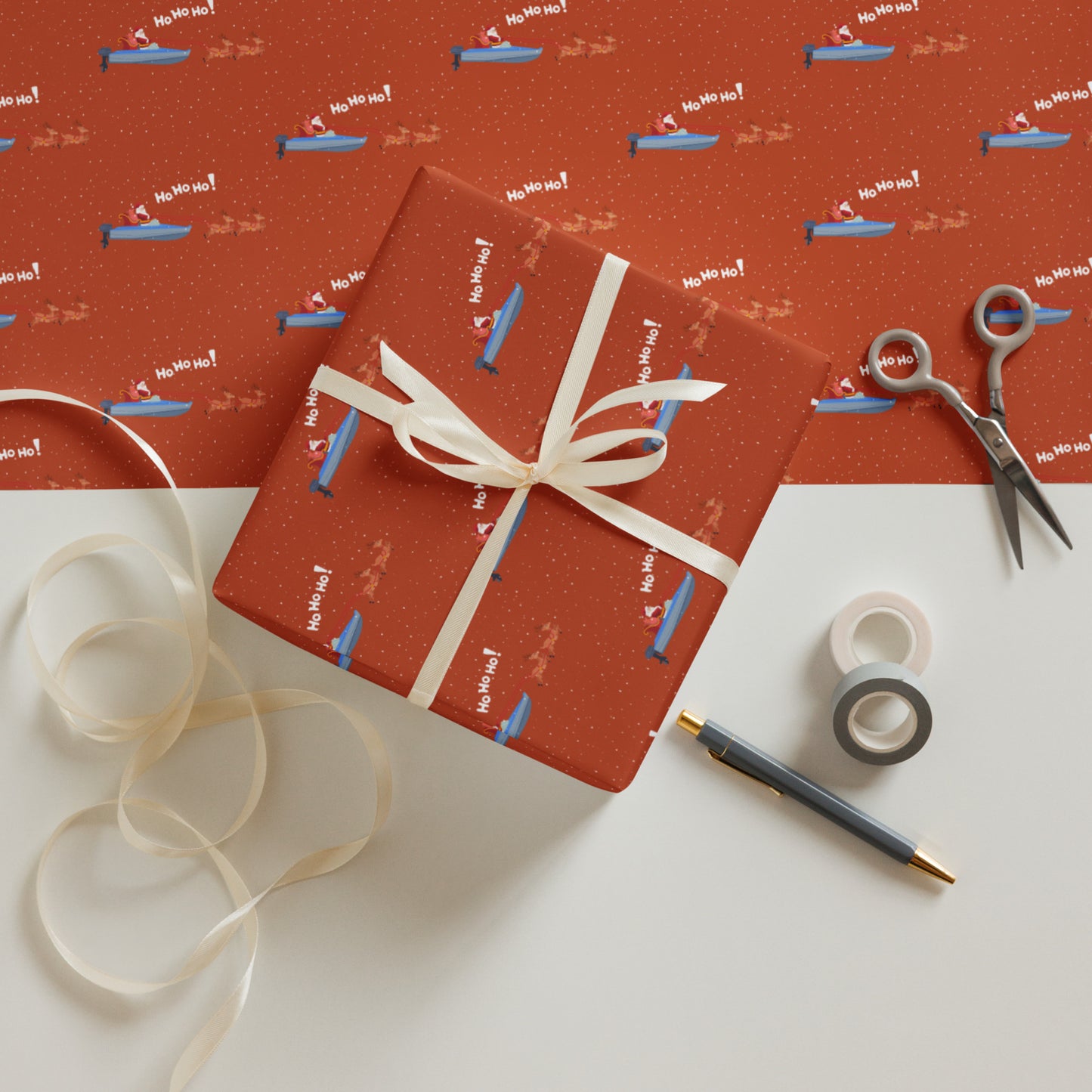 Funny | Wrapping Paper-white-Shore Lines Apparel Co.
