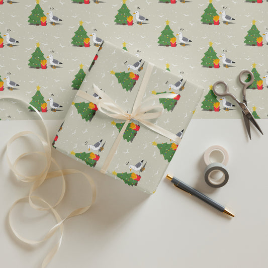 Funny | Wrapping Paper-white-Shore Lines Apparel Co.