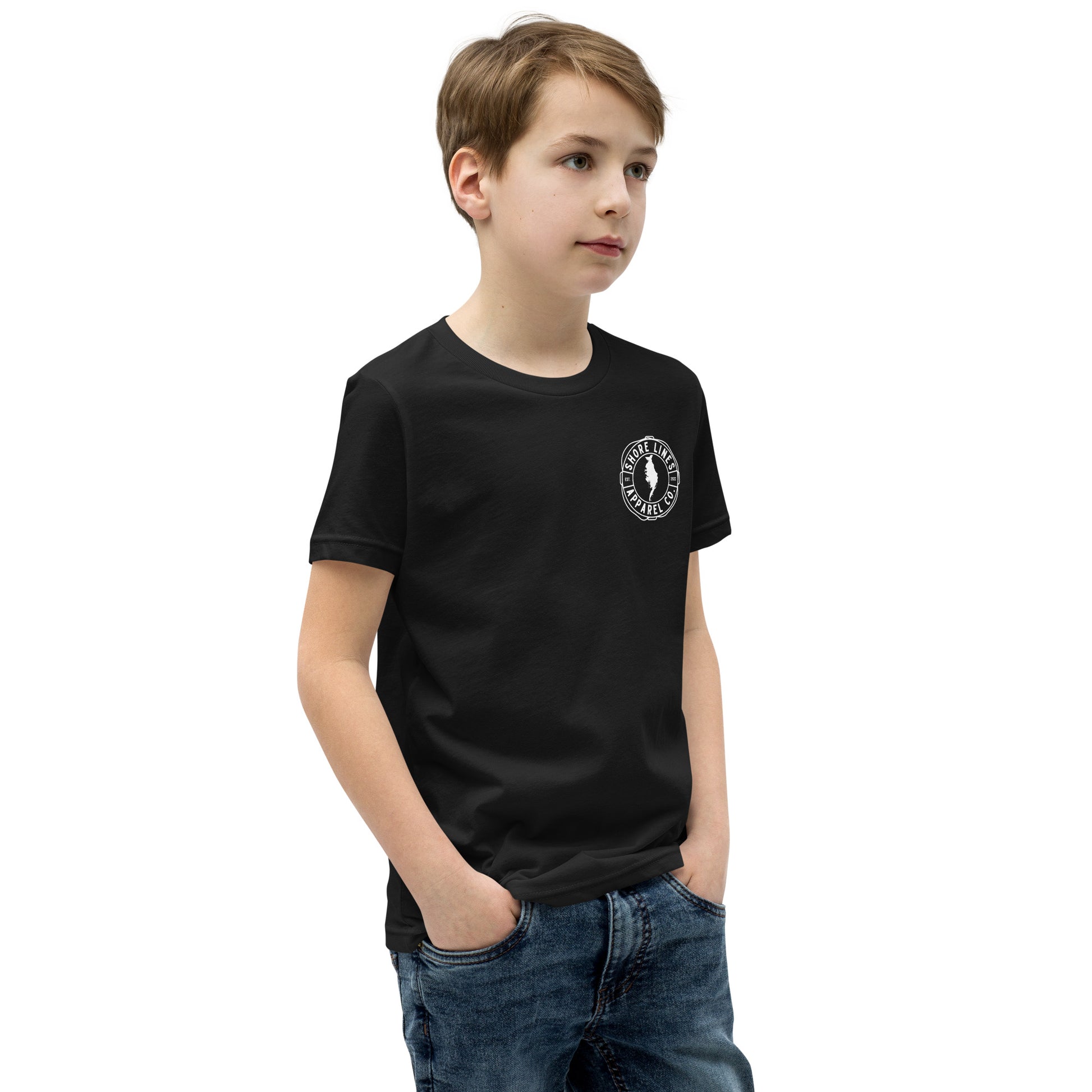 Watching Reels | Youth SS-black-Shore Lines Apparel Co.