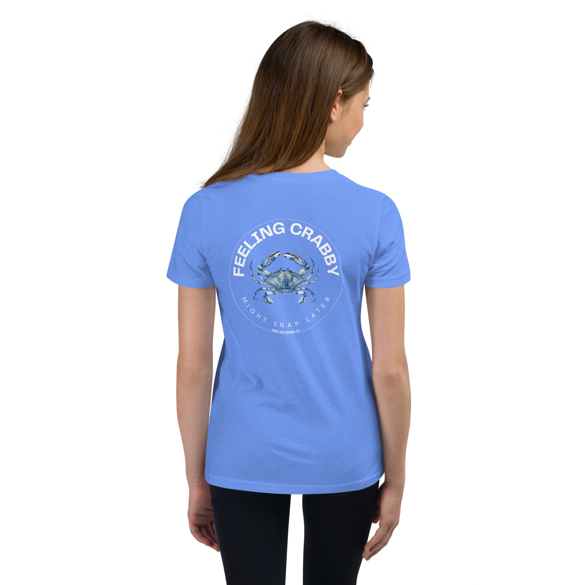 Feeling Crabby | Youth SS-blue-Shore Lines Apparel Co.