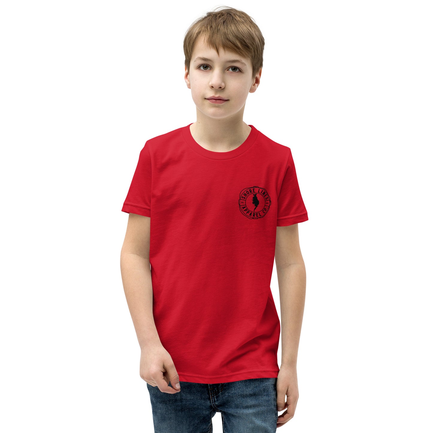 Watching Reels | Youth SS-red-Shore Lines Apparel Co.