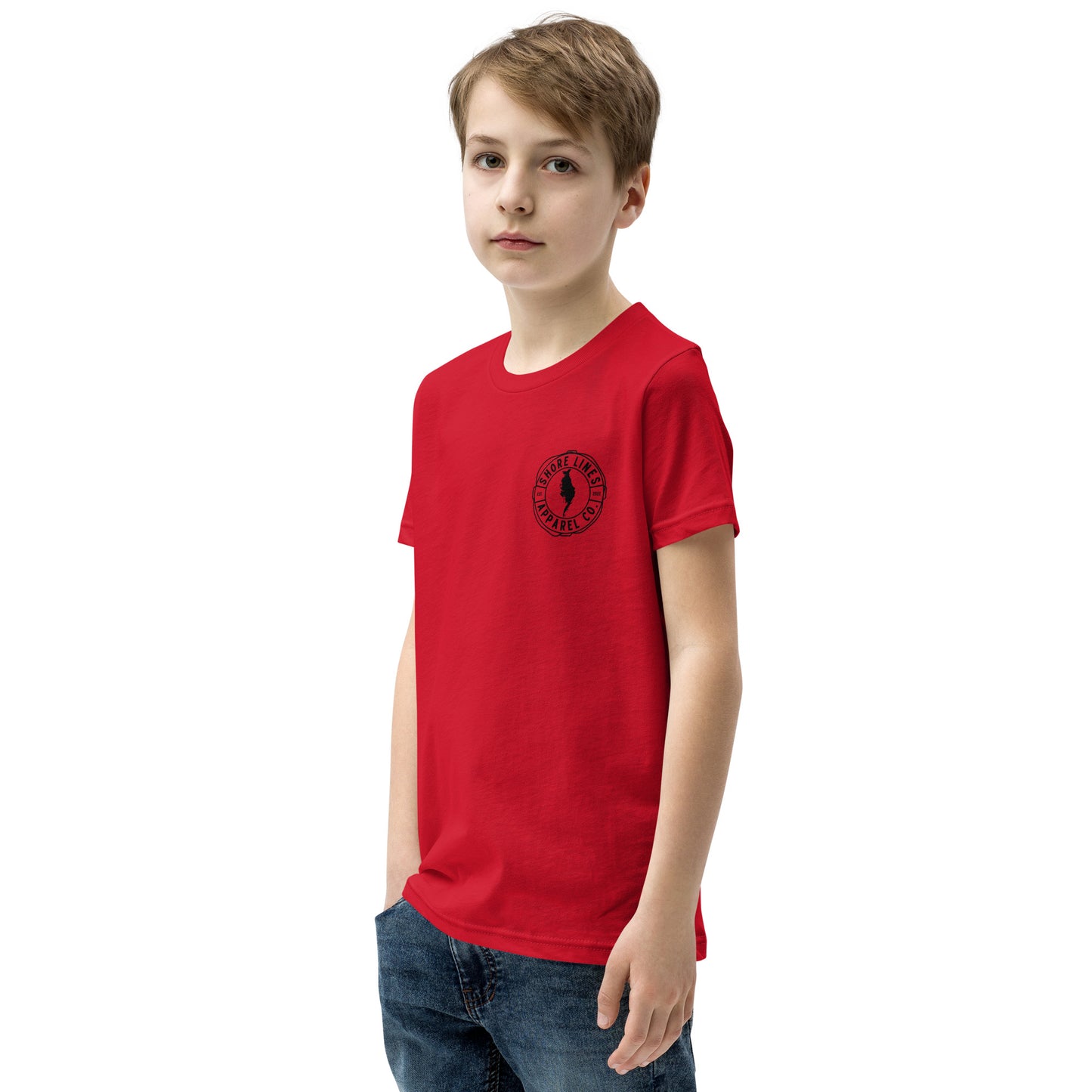 Watching Reels | Youth SS-red-Shore Lines Apparel Co.