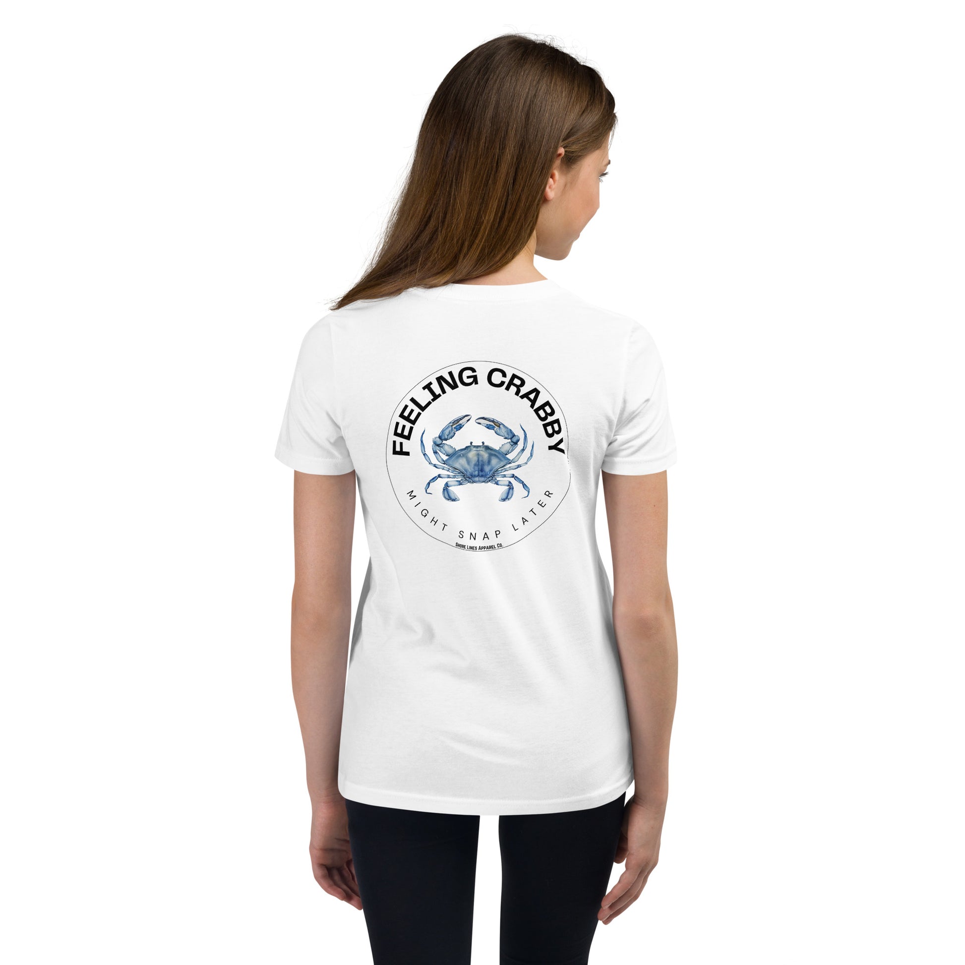 Feeling Crabby | Youth SS-white-Shore Lines Apparel Co.