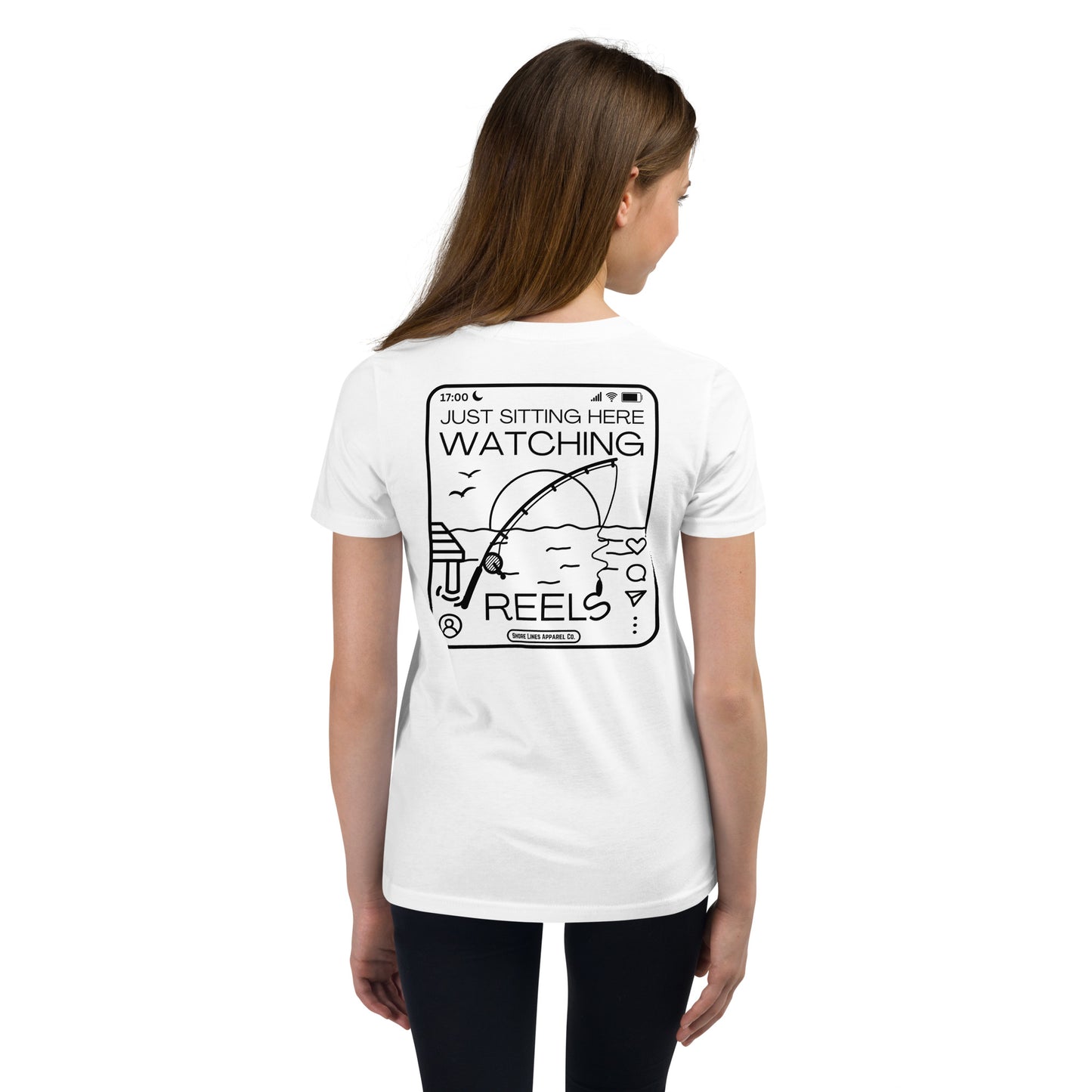 Watching Reels | Youth SS-white-Shore Lines Apparel Co.