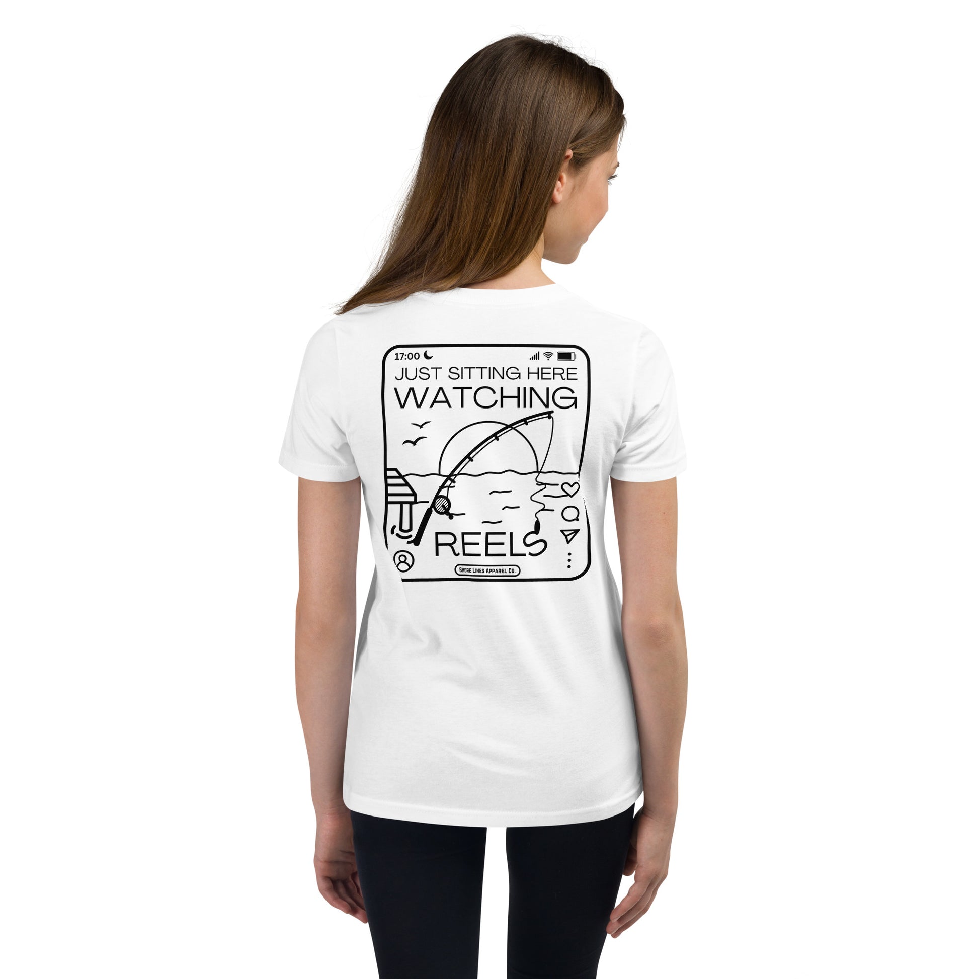 Watching Reels | Youth SS-white-Shore Lines Apparel Co.