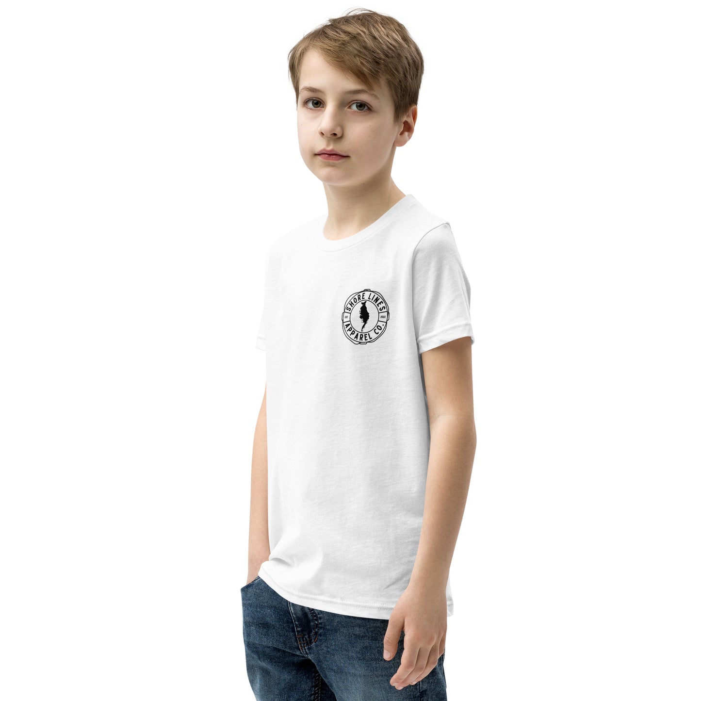 Watching Reels | Youth SS-white-Shore Lines Apparel Co.