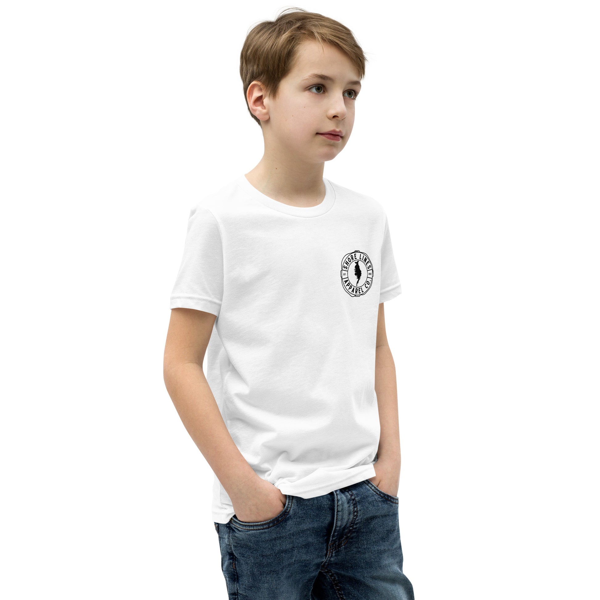 Watching Reels | Youth SS-white-Shore Lines Apparel Co.